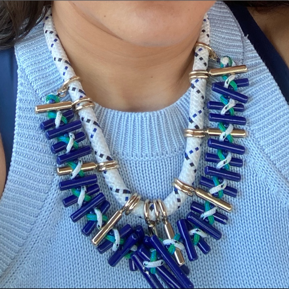 Zara - Women’s Metal/Weaved Chunky Necklace